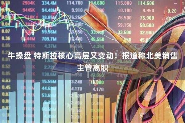 牛操盘 特斯拉核心高层又变动！报道称北美销售主管离职