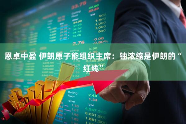 恩卓中盈 伊朗原子能组织主席：铀浓缩是伊朗的“红线”